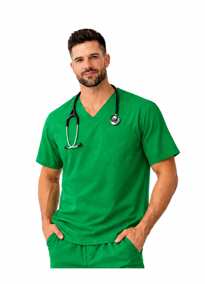 SCRUB UNISSEX PIJAMA CIRÚRGICO PROFISSIONAL GOLA V