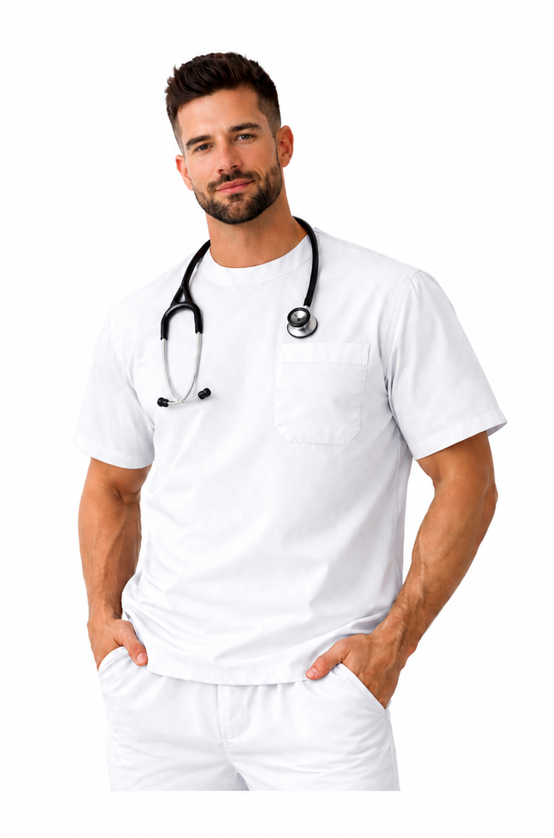 SCRUB UNISSEX PIJAMA CIRÚRGICO PROFISSIONAL GOLA REDONDA