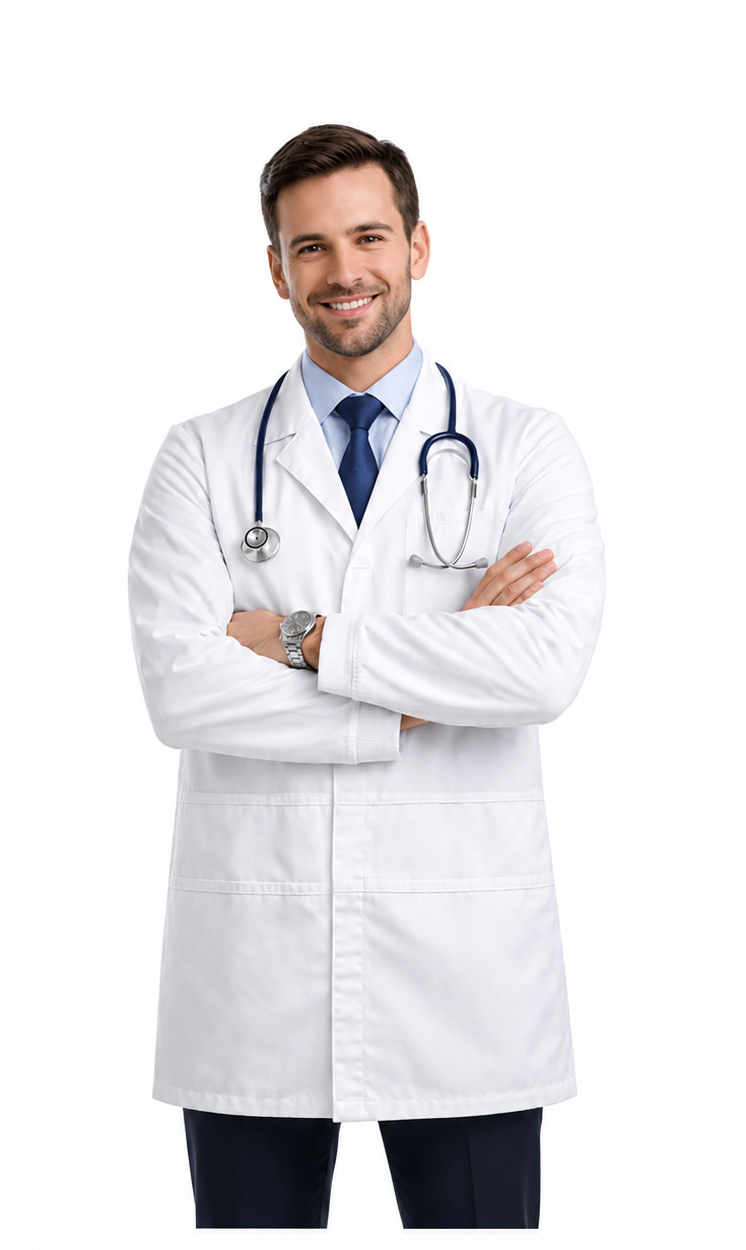 JALECO MÉDICO PROFISSIONAL PREMIUM